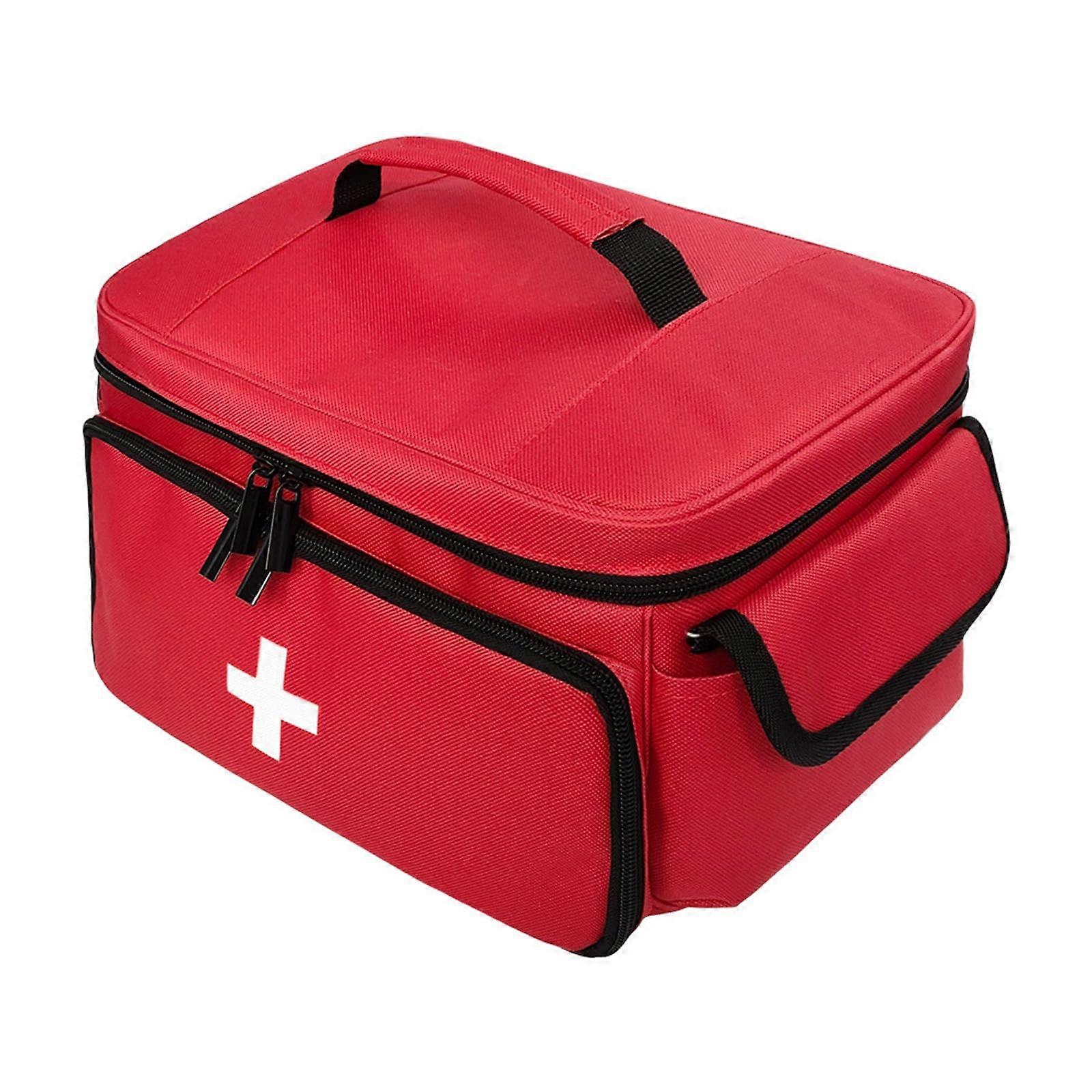 Empty Medicine Storage Bag for Home and Travel, Large Capacity, Durable Material, Compact Design, Portable Organizer