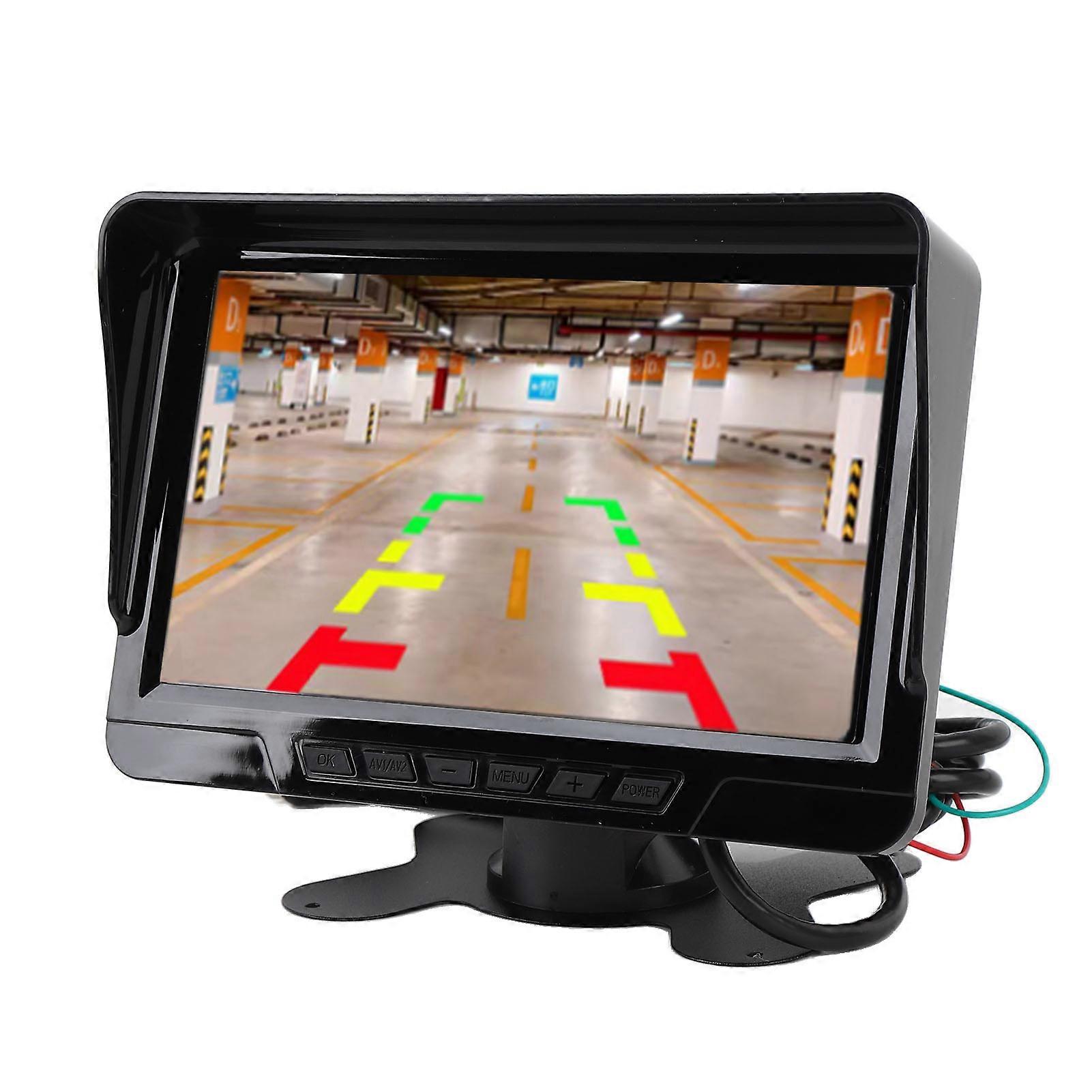 Truck Backup Camera System 7 Inch Display with 15 Meters Cord for RV Trailers Trucks 5th Wheels 