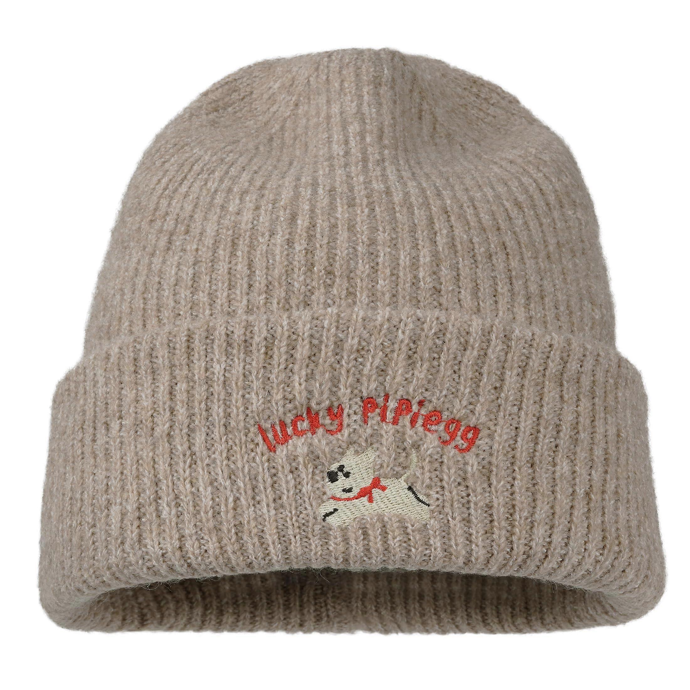Winter Warm Cute Embroidered Beanie Hats for Cold Weather
