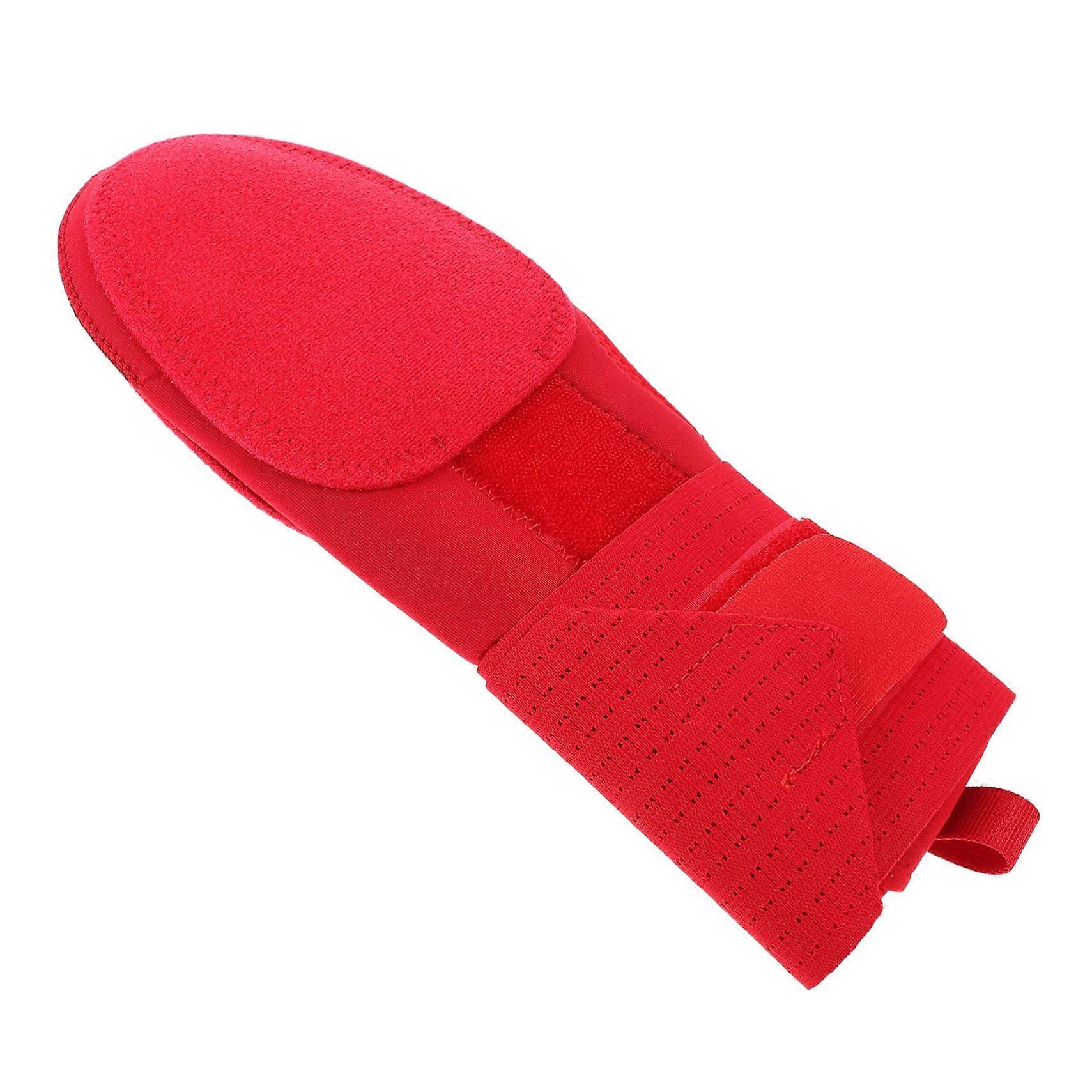 Football Catcher Glove for Youth Baseball, Red Left-Handed Mitt, Sturdy Polyester, Multi-Sport Size and Specifications