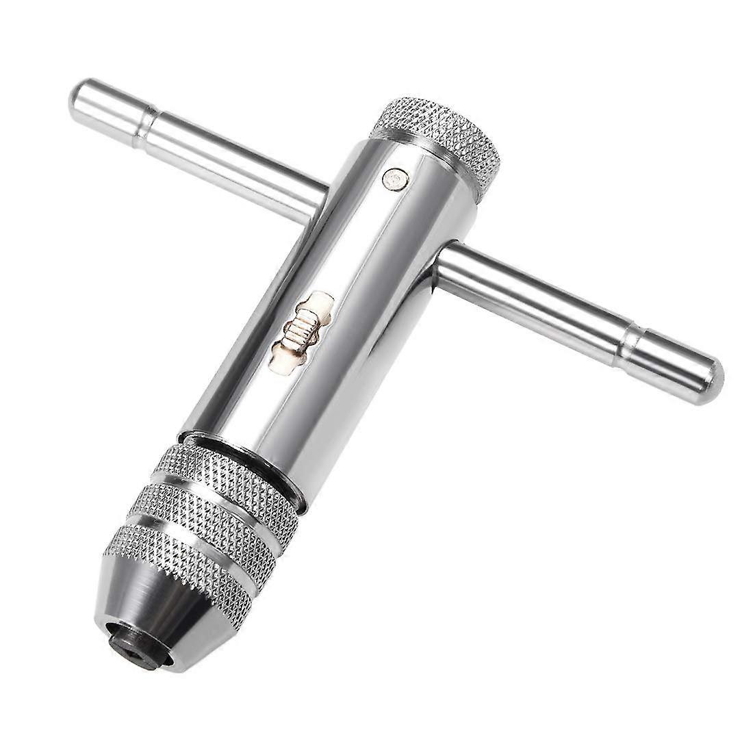 Adjustable Ratchet Tap Wrench T-Handle for Metric M3-M8 Thread Taps, Durable Steel, Easy-Grip Design, Precision Tool