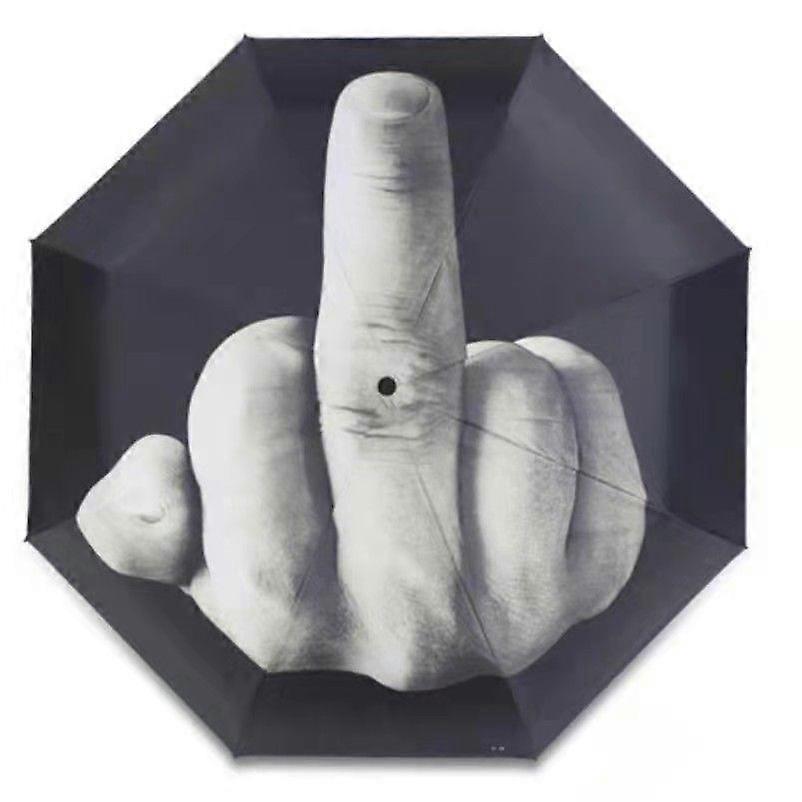 Unique Style Middle Finger Umbrella Fun Folding Umbrella Creative Middle Finger Gift
