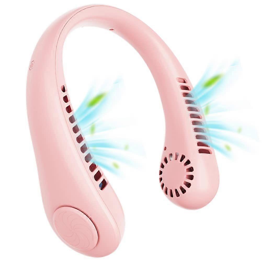 Ventilatore da collo ricaricabile USB portatile (blu)