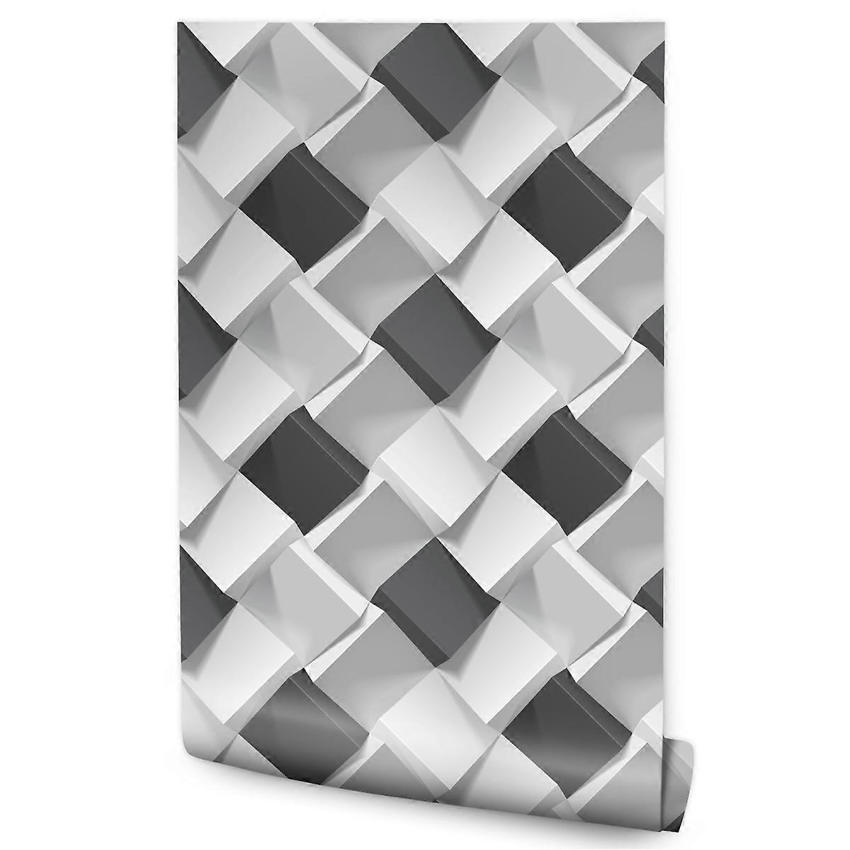 Fond d’écran pour bureau salon abstrait motif cube motif géométrique effet 3D