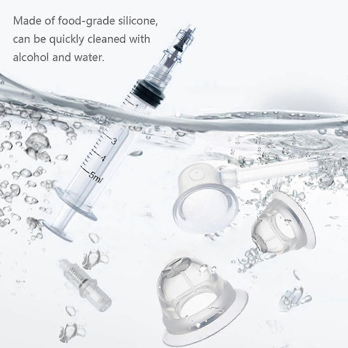 2 PCSニップルプーラーニップルアスピレーターコレクターフラットニップル用女性ニップル吸盤