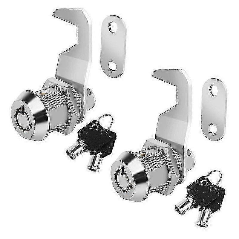 Tool Box Lock with Key,5/8In Cabinet Cam Lock Keyed Alike,ToolBox Lock for RV Storage Compartment Door Tool Cart Mailbox