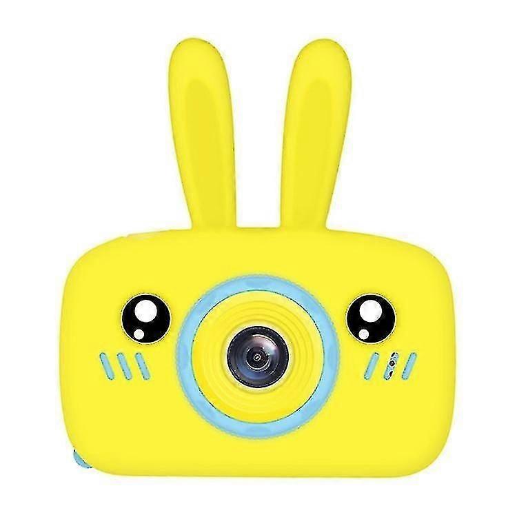 Kids Digital Camera Wifi Instant Print Camera 1080p Hd Card Selfie Camera Rabbit Yellow