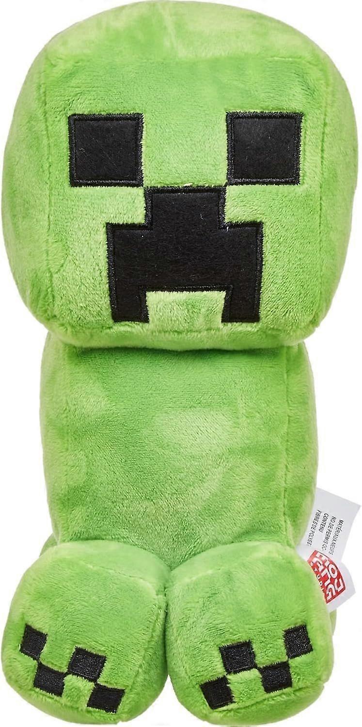Mattel Minecraft Basic Plush Character Soft Dolls, Video Game-Inspired Collectible Toy Gifts for Kids & Fans Ages 3 Years Old & Up, HBN40, Creeper