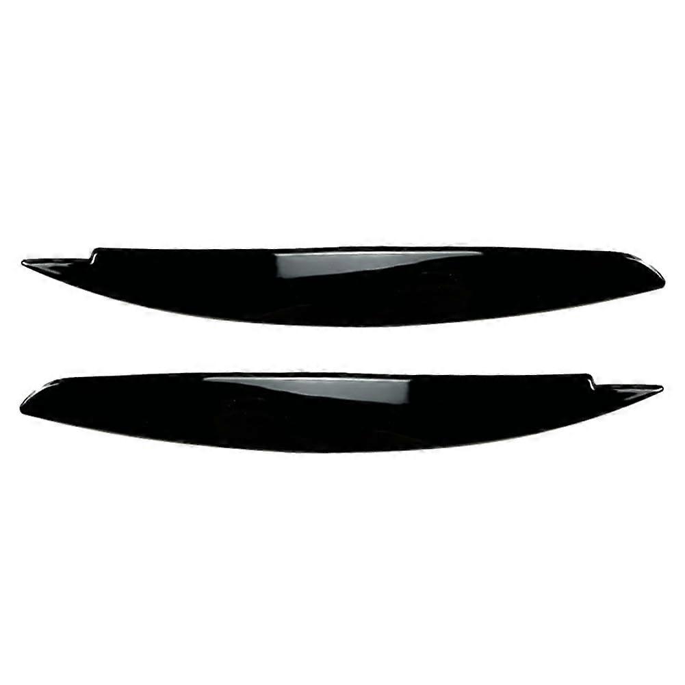 Light Covers & Lenses for BMW 1 Series E81 E82 E87 E88 2008-2013, Glossy Black Headlight Eyelids Trim