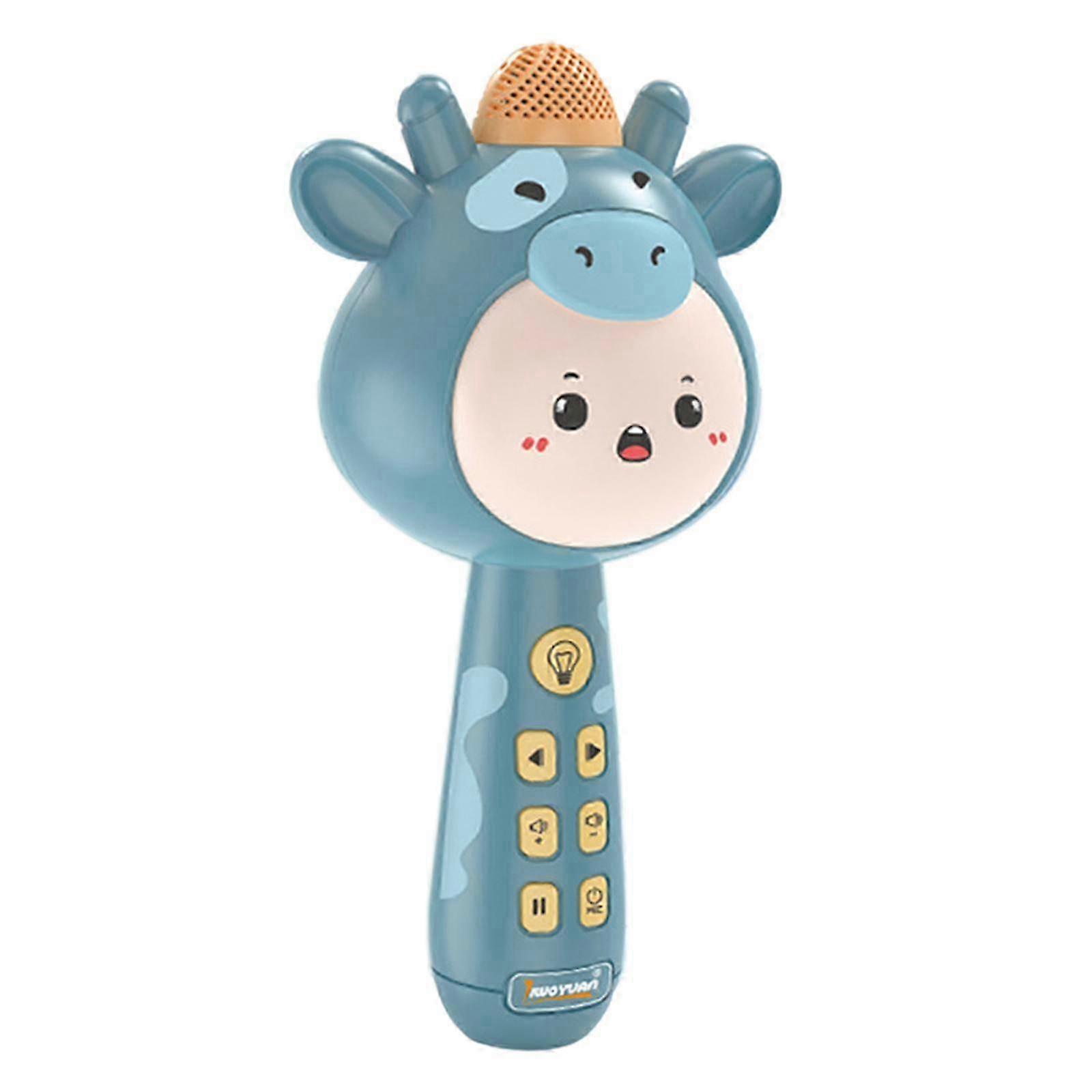 Portable Wireless Bluetooth Pause to Continue Change Sound for Kids-color: blue