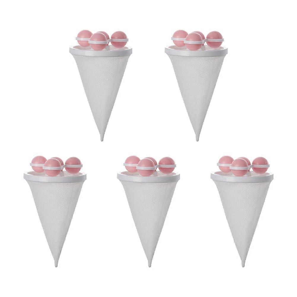 Washing Machine Hair Filter Cleaning Mesh Bag Pink Floating Hair Filtering Mesh Wool Garment Lint Catcher