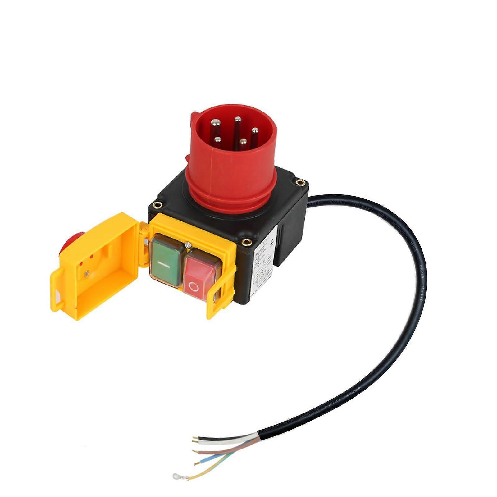 400 V 3Phase Switch with Phase Inverter, Emergency Stop, Plug KOA7
