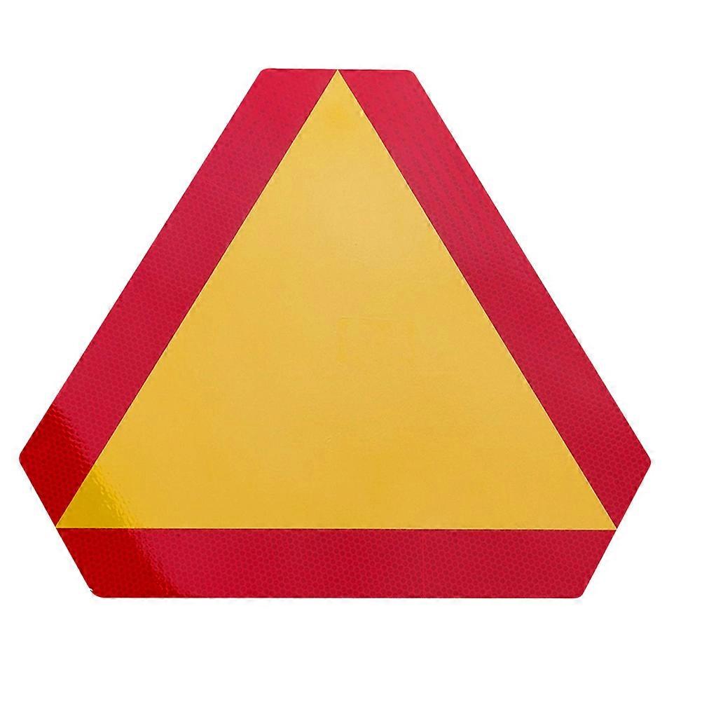 Slow Moving Vehicle Sign with High-hard Aluminum Alloy Material for Car Warning Reflective Board 1Pc