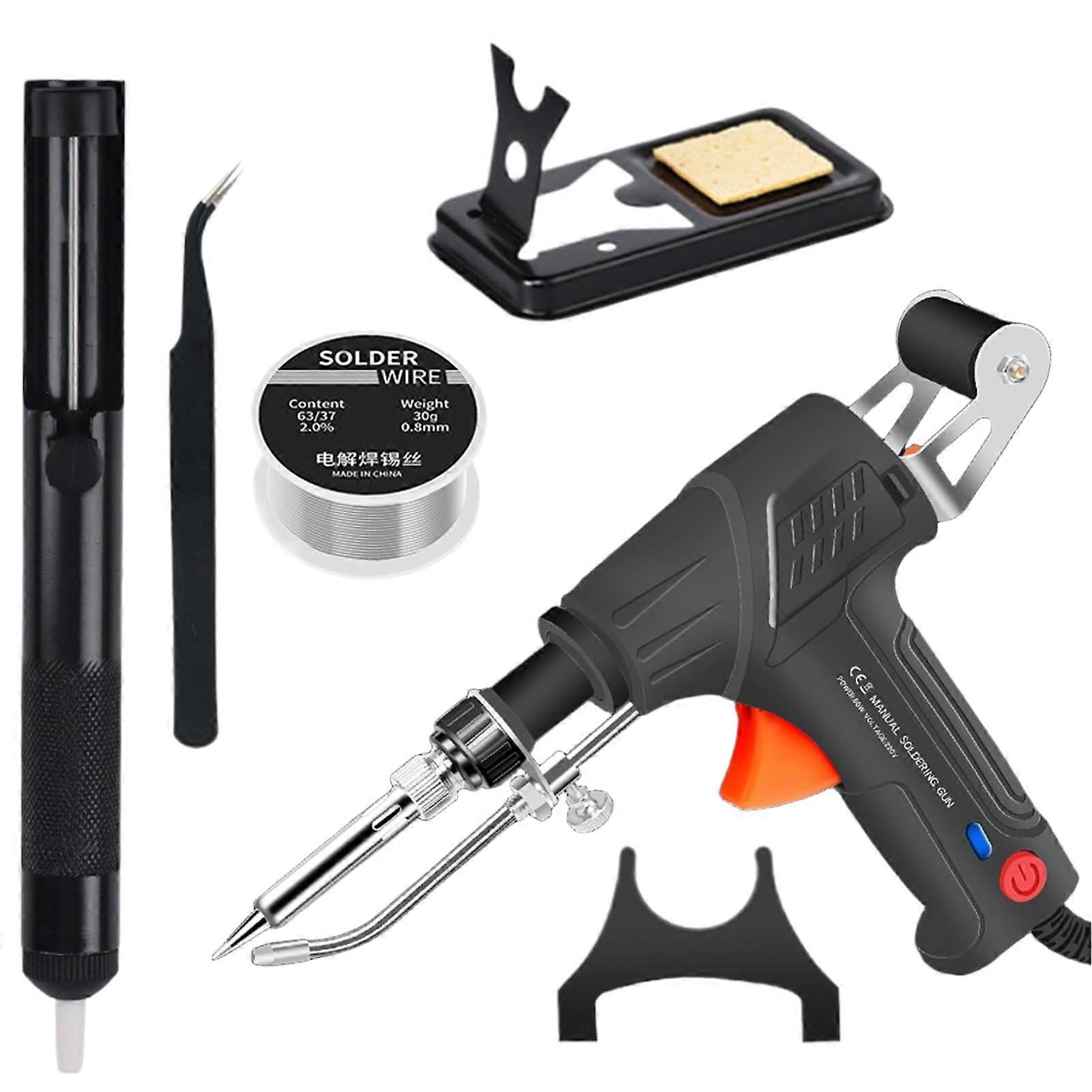 60W automatic soldering iron, external heating tool with tweezers for circuit boards