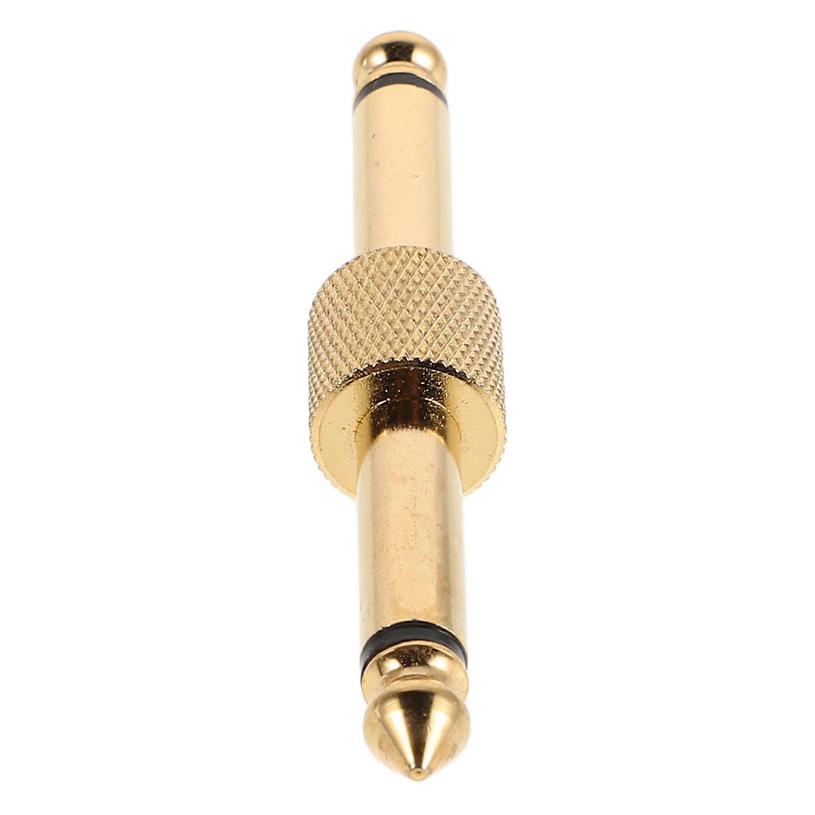 Straight Guitar Pedal Adapter Male to Male Coupler for Effects Pedalboards – Durable Audio Signal Transfer Compatible with Guitars and Speakers