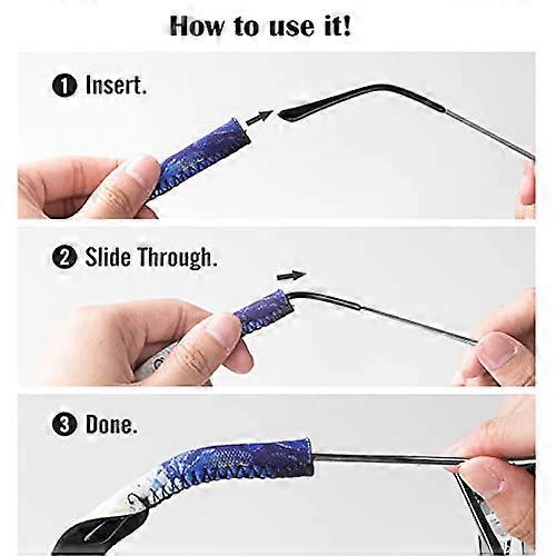 Eyewear Holder Strap 8 pack Neoprene Secure Elastic Cord Retainer Strap Band for Sports Eyeglass and Sunglass