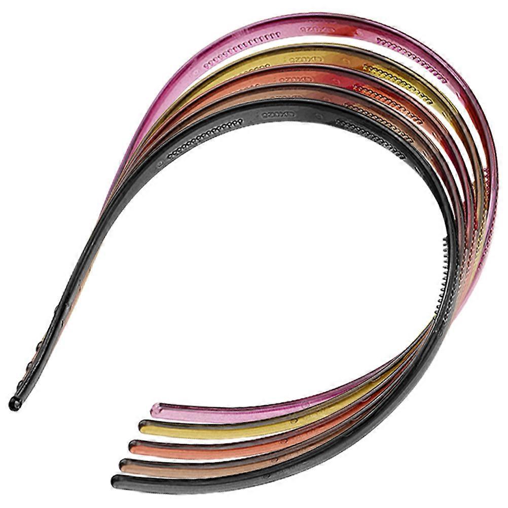 女性の髪のためのヘッドバンドは、フレンチレトロスタイル5個カーキの細いバンドを保持しています