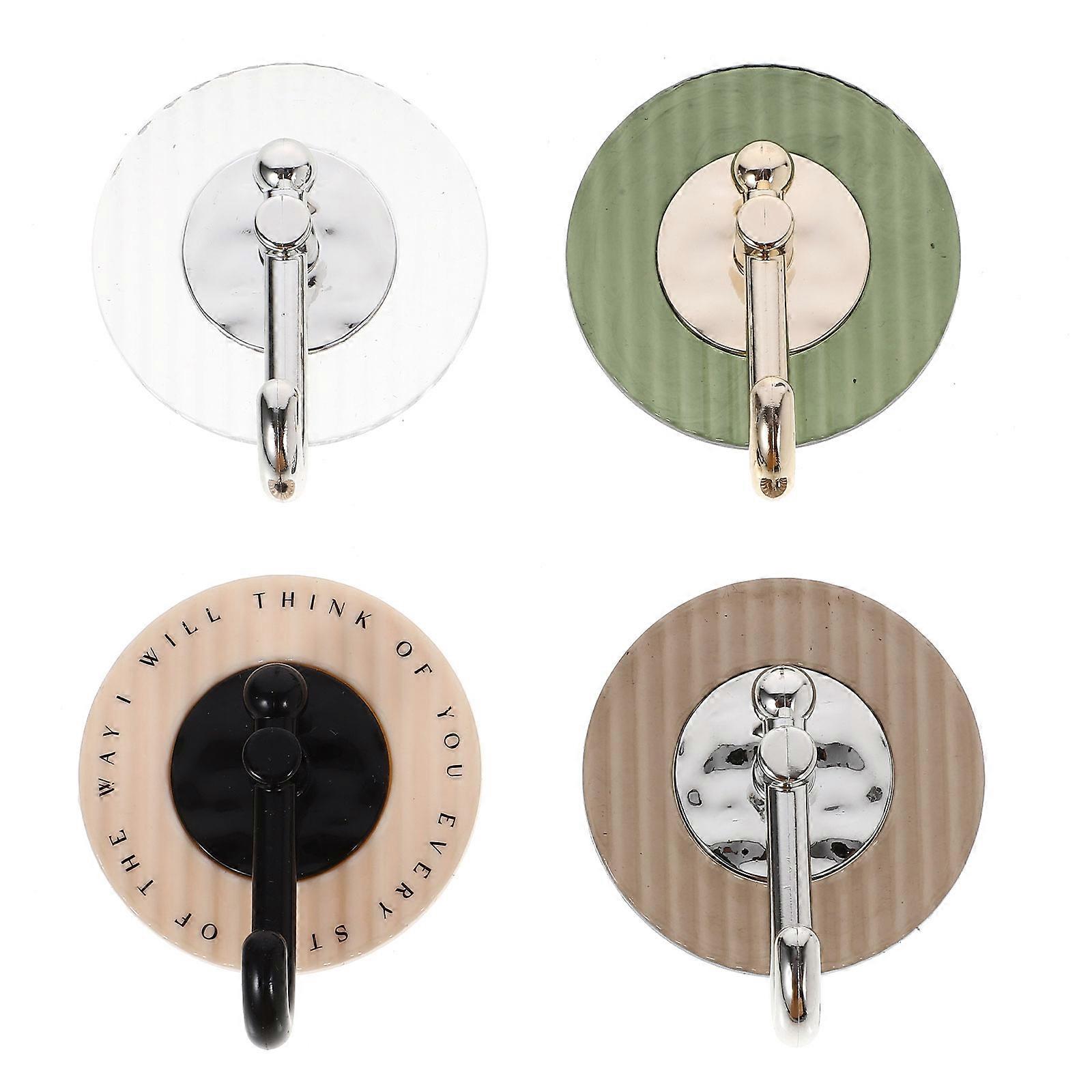 Hanging Umbrellas Wall Hooks Modern Style Hallway Organization ABS Material 4Pcs