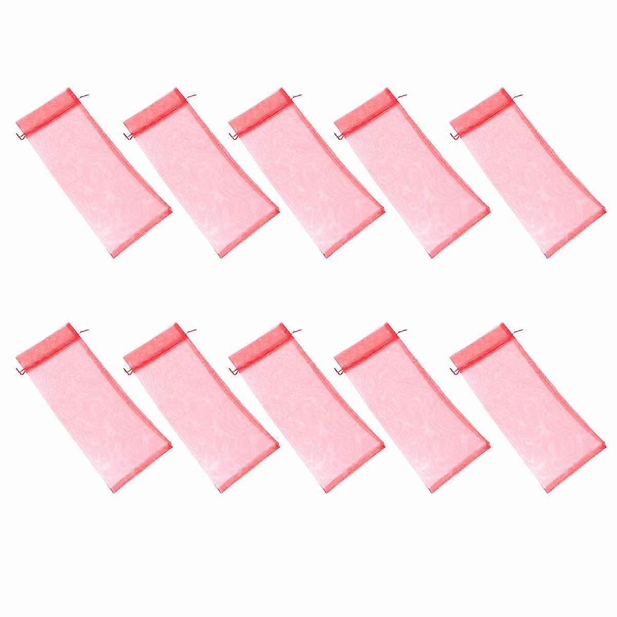 Reusable Gauze Covers 10pcs Sturdy Drawstring Pouches for Parties, Weddings, and Celebrations