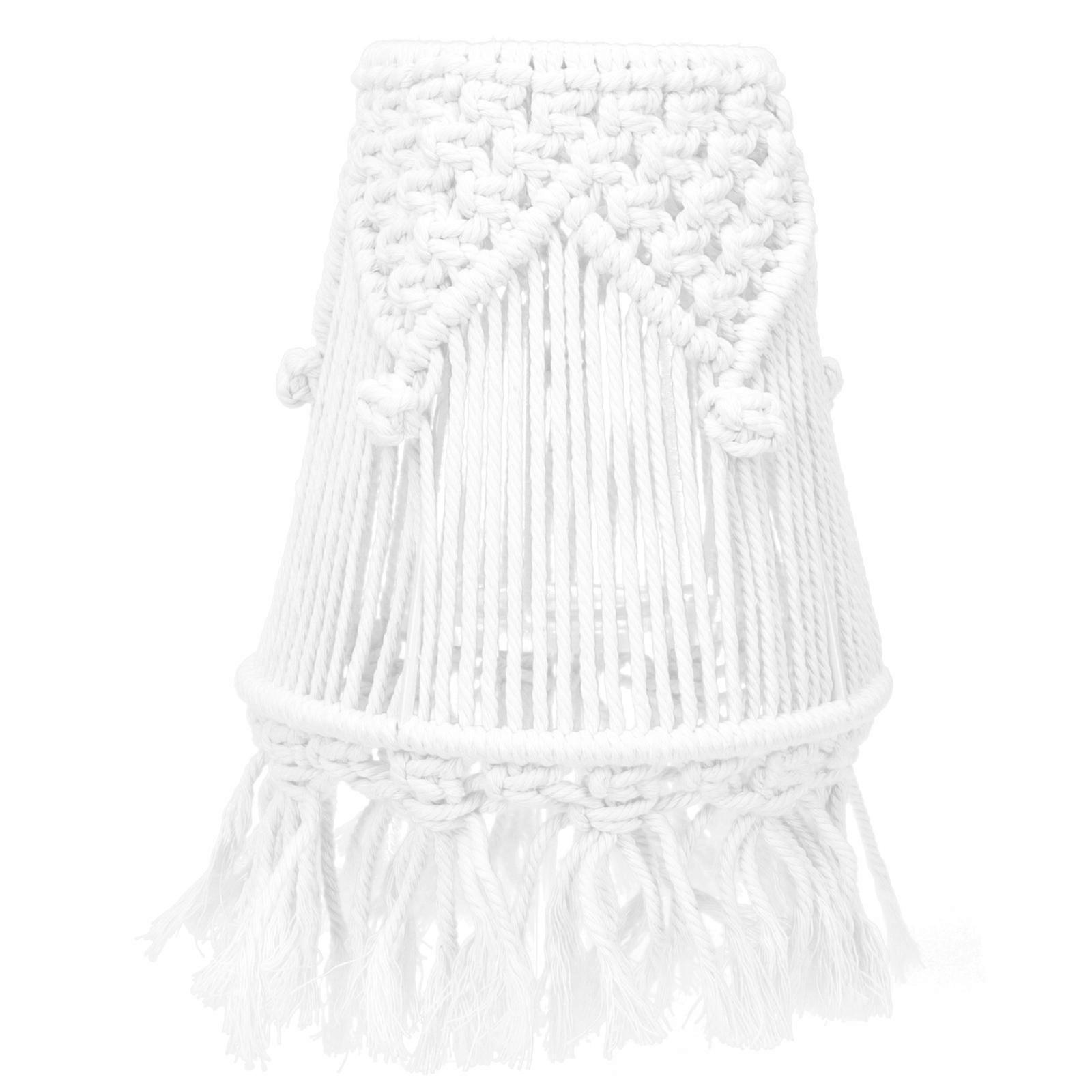 Boho Cotton Rope Lampshade Durable Hotel Decor 23x15cm Rustic Style 1Pack
