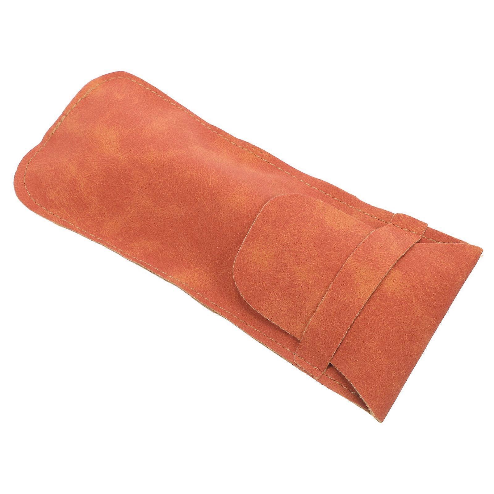 Travel Sunglasses Case Leather Glasses Pouch For Men And Women Automatic Closing Design 6.7 2.8 0.0in 1Pack