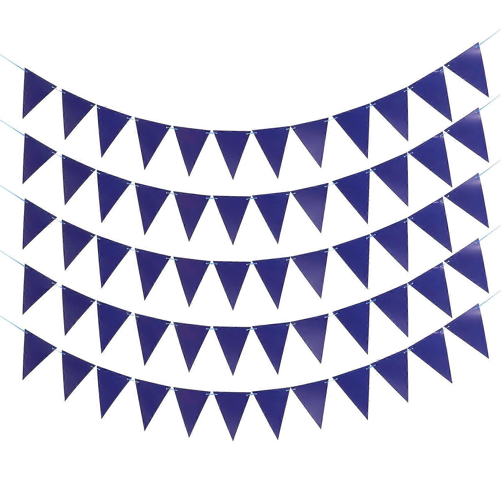 a polished product description for your **5pcs Blue Blank Pennant Banner Triangle Flags**:
**5pcs Blue Blank Pennant Banner Triangle Flags –