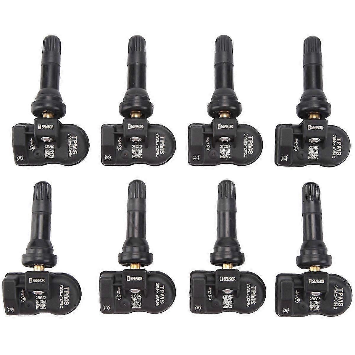 חיישן TPMS 8Pcs 433 מגה-הרץ 315 מגה-הרץ אוניברסלי 2 ב-1 חיישן MX ניתן לתכנות עבור Autel לחץ אוויר בצמיגים Monit
