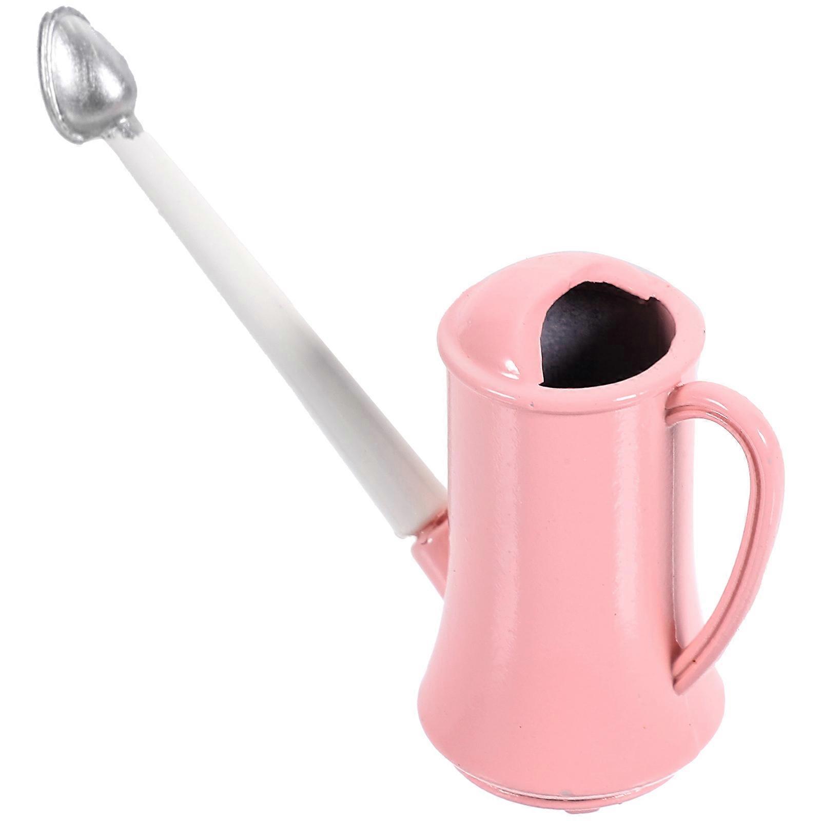 Tiny Watering Kettle Miniature Design Doll House Accessories Indoor Decoration Alloy Toy 1Set