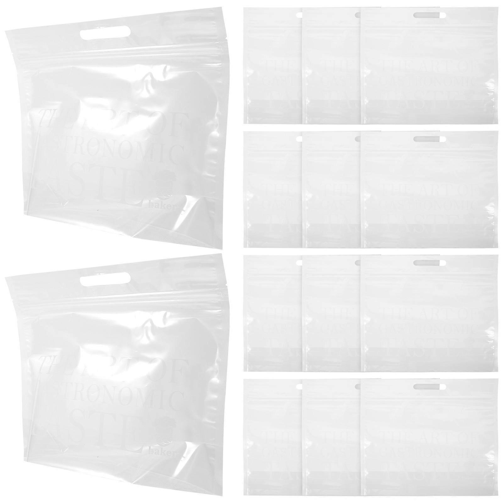 Bread Loaf Storage Container Rectangular White 32X26X11CM SelfSealing Food Preservation 50Pcs