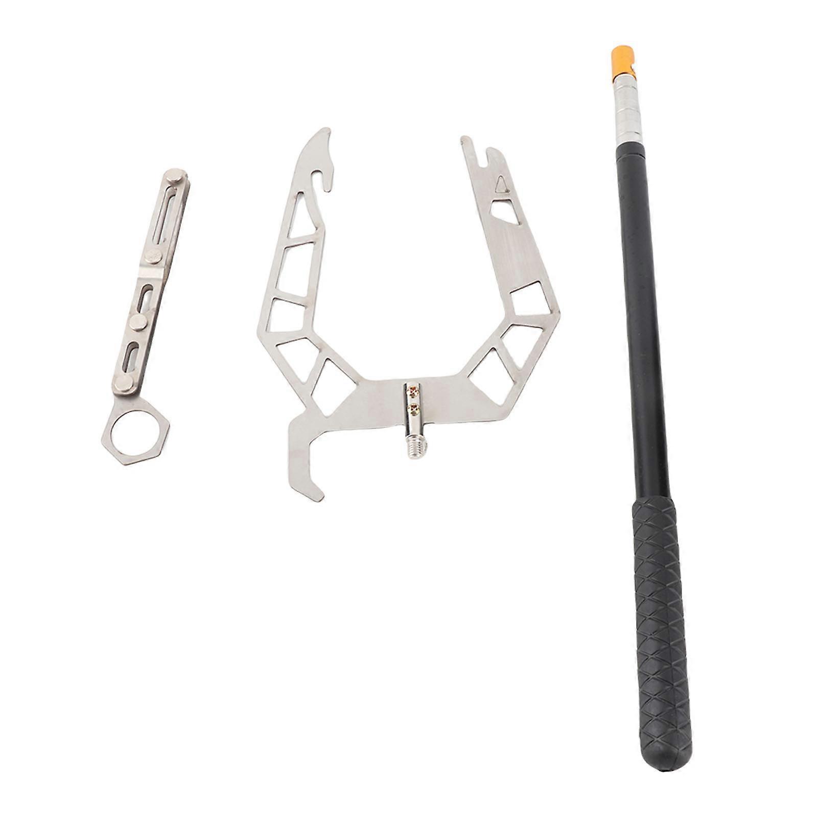 U‑Type Mooring Hook Multi‑Purpose Telescope Dock Hook Ship Docking Equipment Tool