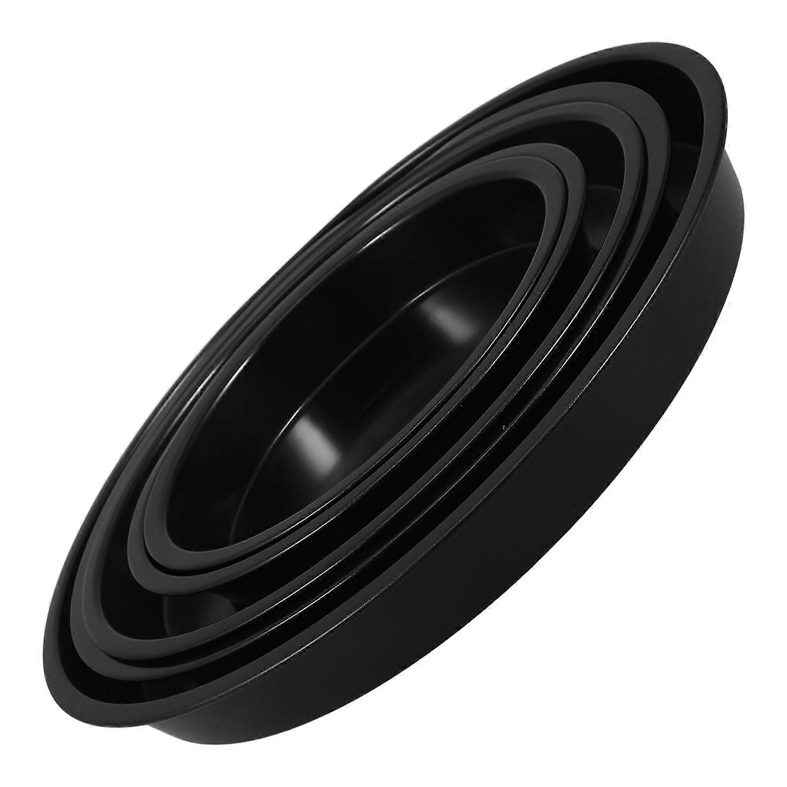 Round Pizza Pan Stainless Steel Nonstick Surface Baking Pans Oven Baking Home Users 5Set