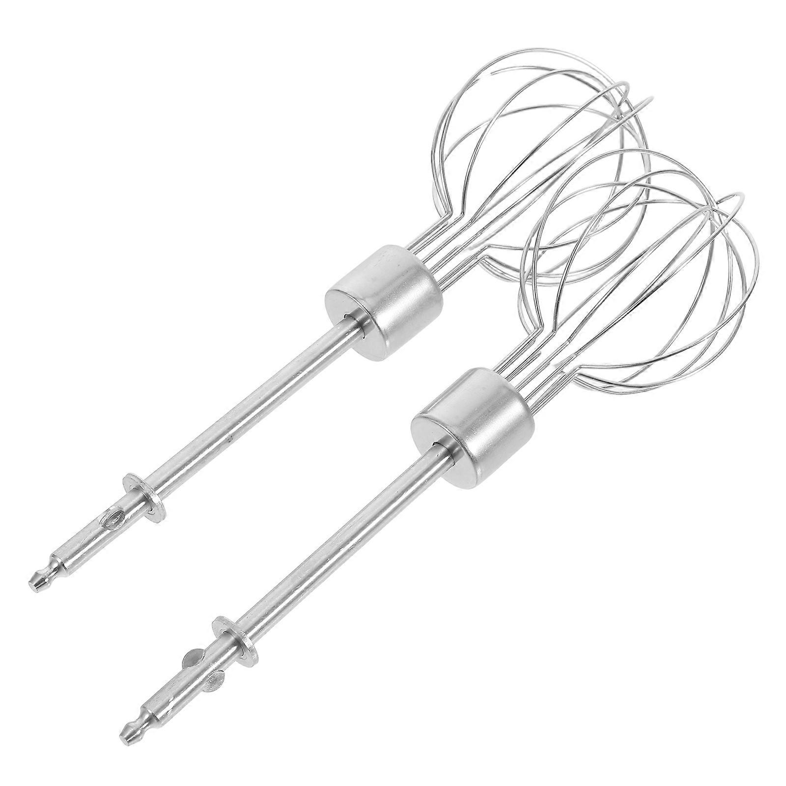 Mixer Replacement Beaters 2Pcs Silver Design Stainless Steel for Daily Use Baking