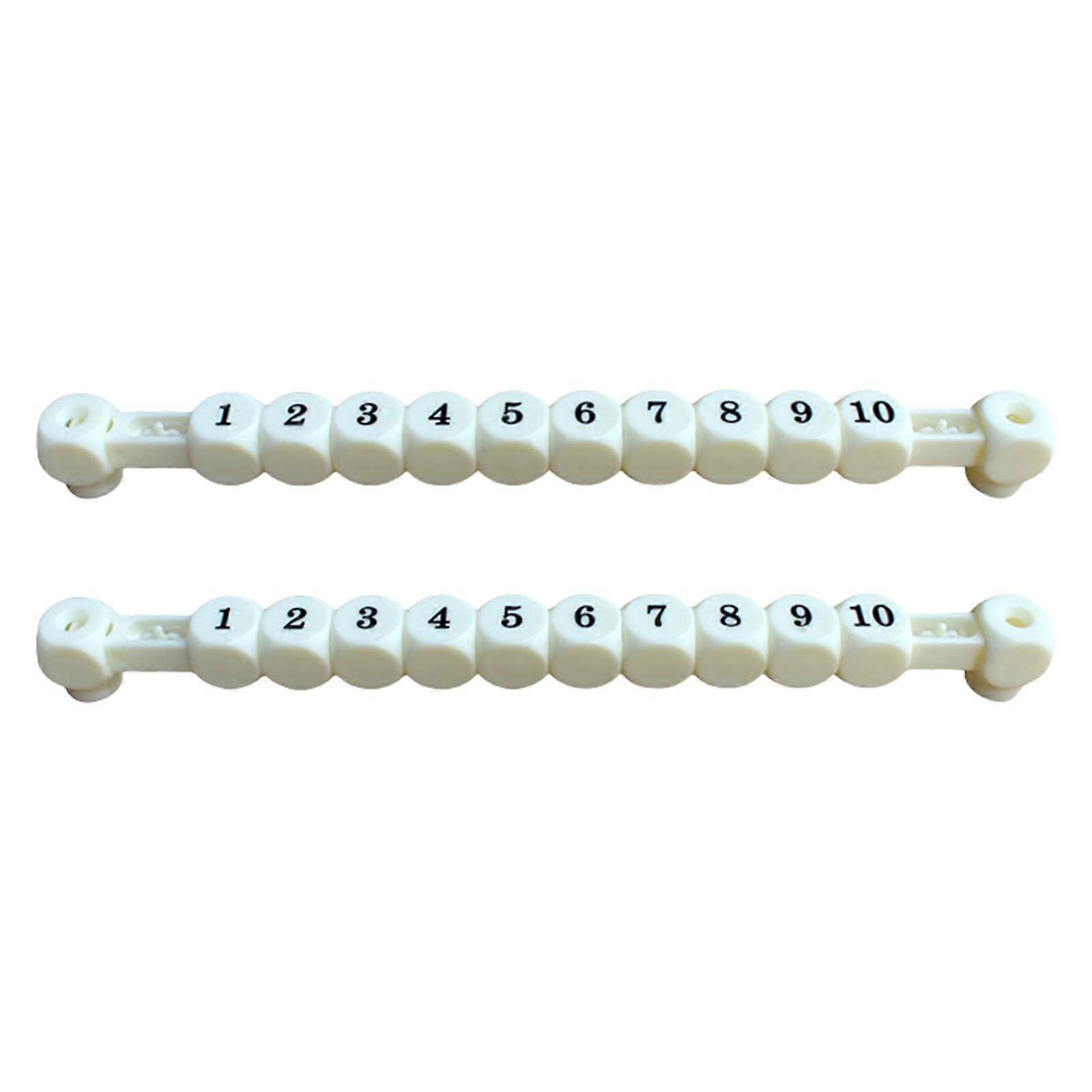 Table Football Counter Air Hockey Score Counter 10 Numbers Score Counter Pack of 2 White Ref: 4508