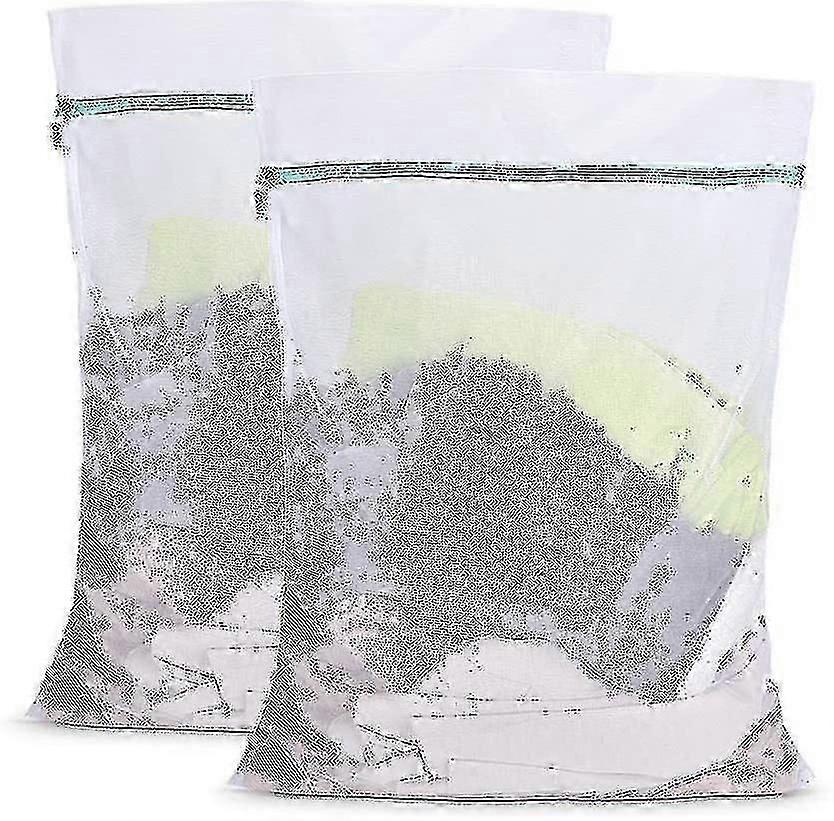 2pcs Extra Large Honeycomb Mesh Laundry Bag Net Fabric Durable 60*80cm