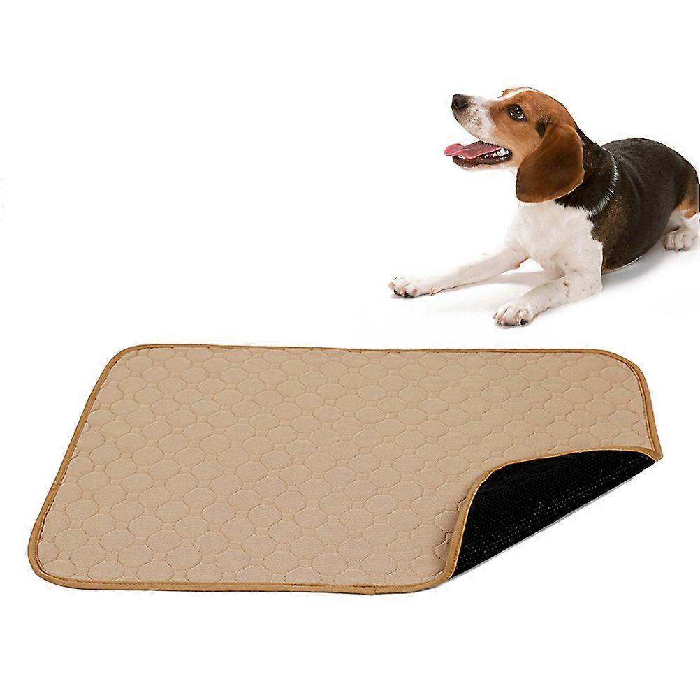 Waterproof Pee Pads For Dogs Pet Training Pad Beige 60x45cm Washable Rectangular 1Set