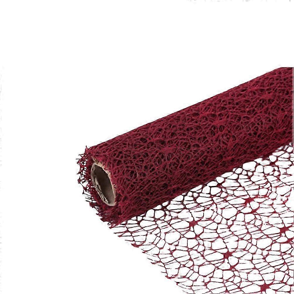 DIY Gauze Roll Bright Color Jacquard Net Handmade Net Yarn Charm Door Curtain Background Layout Mesh Gauze Pendant Flower Packaging Craft for School (