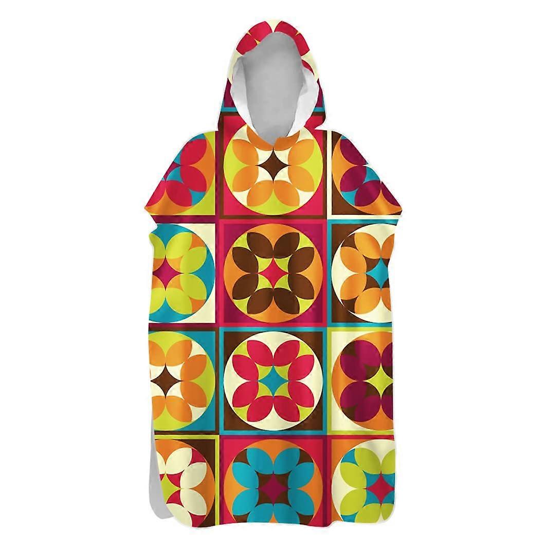 Treer Strand Poncho Hooded Beach Towels Robe Quickdrying Ultralight