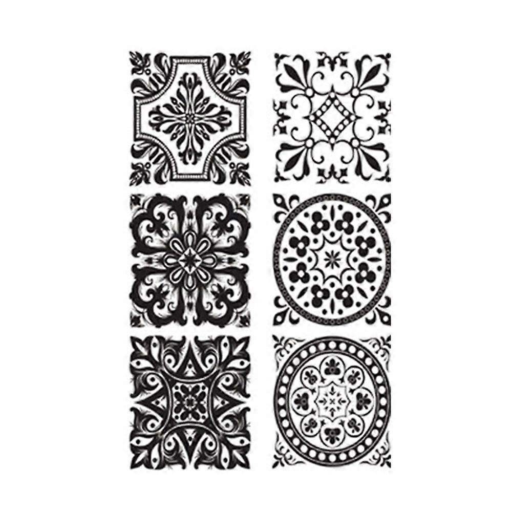 Stair Protector For Carpet Bohemia Style Home Indoor Decoration Use Grey Color 6Pcs
