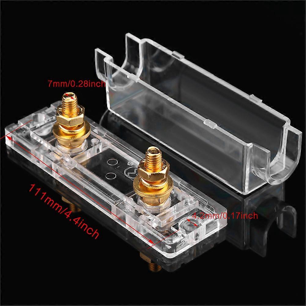 Car ANL Fuse Holder Case Distribution Fuseholder 100A 400A Gauge Cable Inline Block 0 4 8 GA