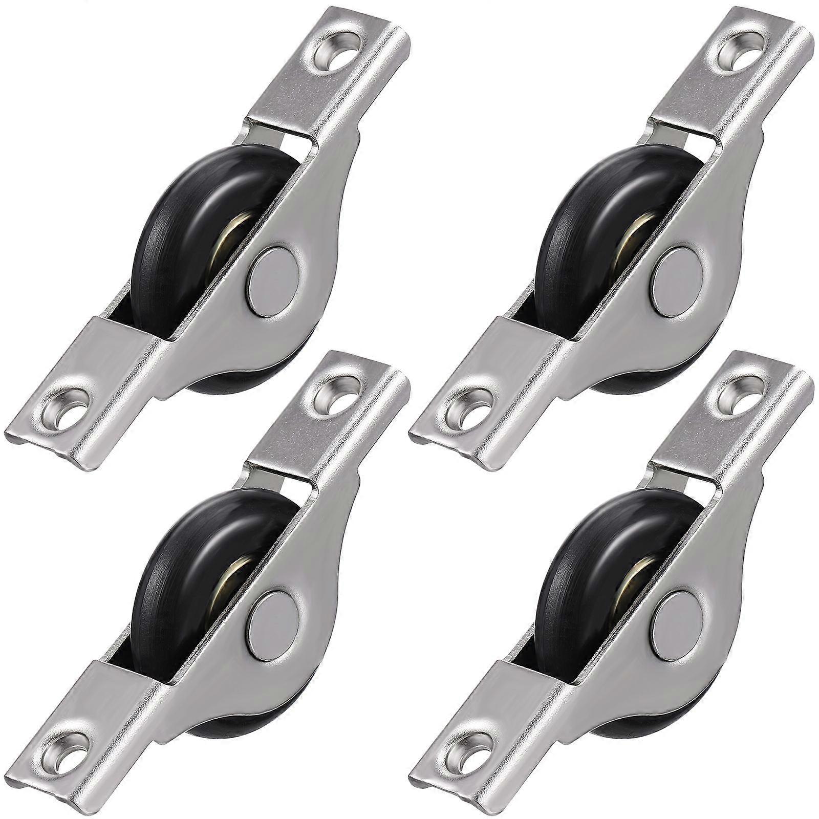 4pcs Sliding Cabinet Door Roller Wheels Replacement Hardware for Wardrobe Closet Doors – Easy Installation, High Performance, Versatile Use for Home