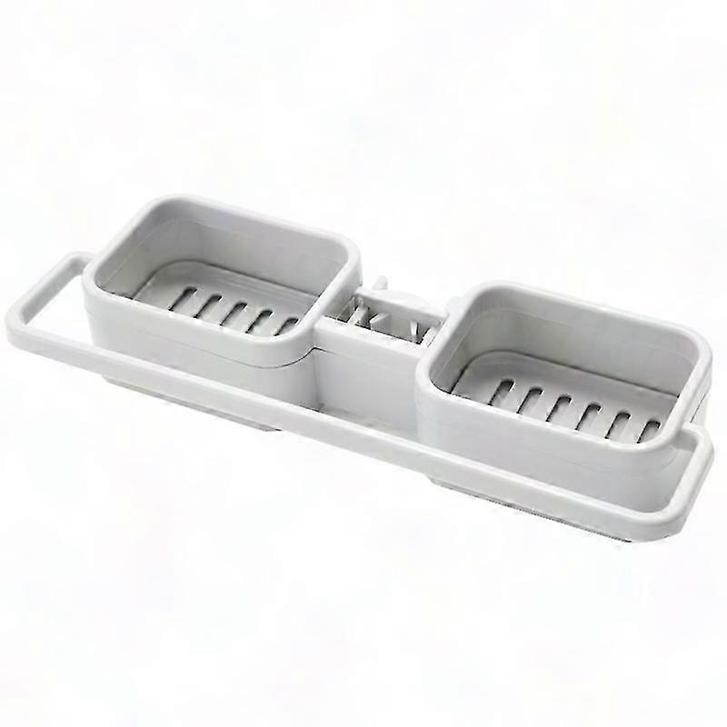 Kitchen Sink Organizer with Sponge Holder Soap Dispenser Towel Rack Drain Shelf JIKAIX