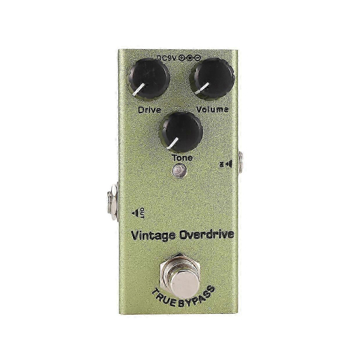 Mini Elgitarr Effektpedal Vintage Overdrive för elgitarrer