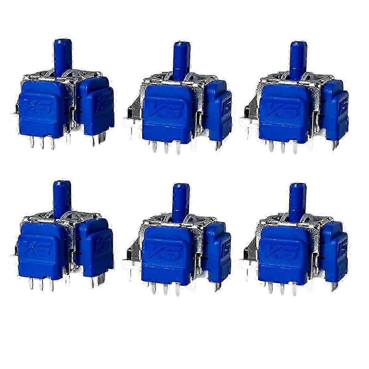 6PCS Electromagnetic Joystick for Compatible Gamepad Upgrade 3D Analog Thumbstick Controller