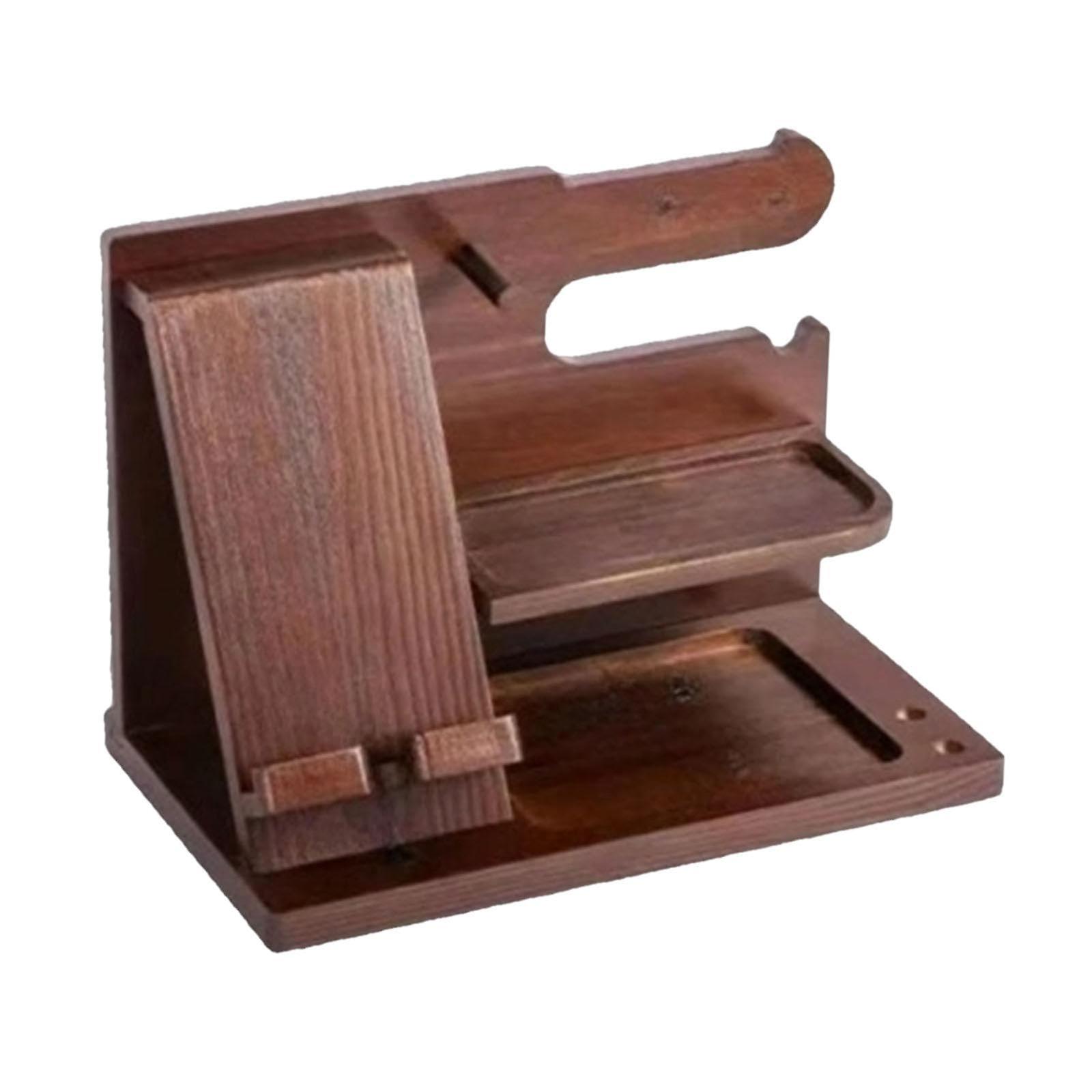 Solid Wood Phone Docking Station with Minimalist Design