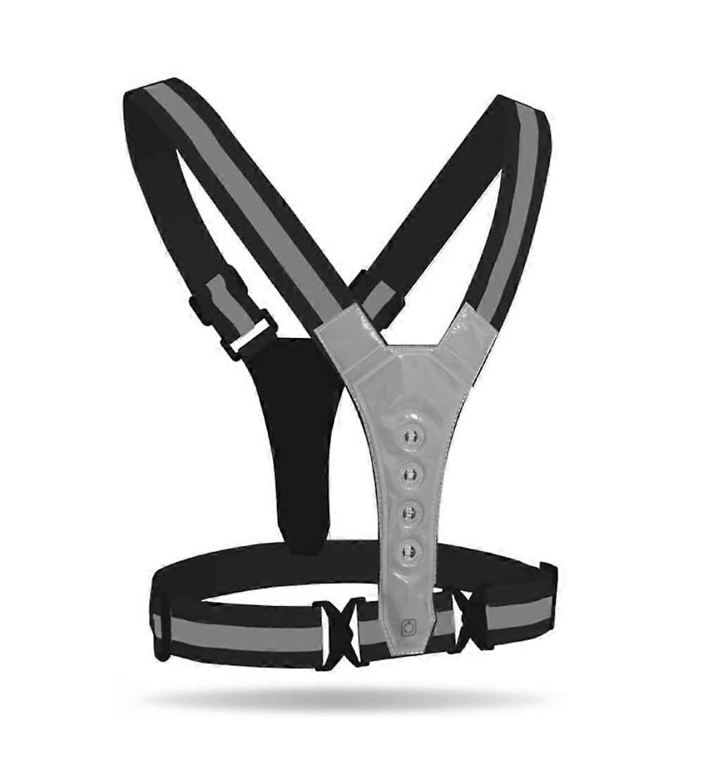 Vis Vest, LED Reflective Vest for Adults Adjustable Night Running Reflective Vest