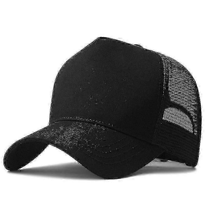 Big Head Mesh Baseball Cap for Men, Oversize Sport Hat, Dad Trucker Cap 56-61cm