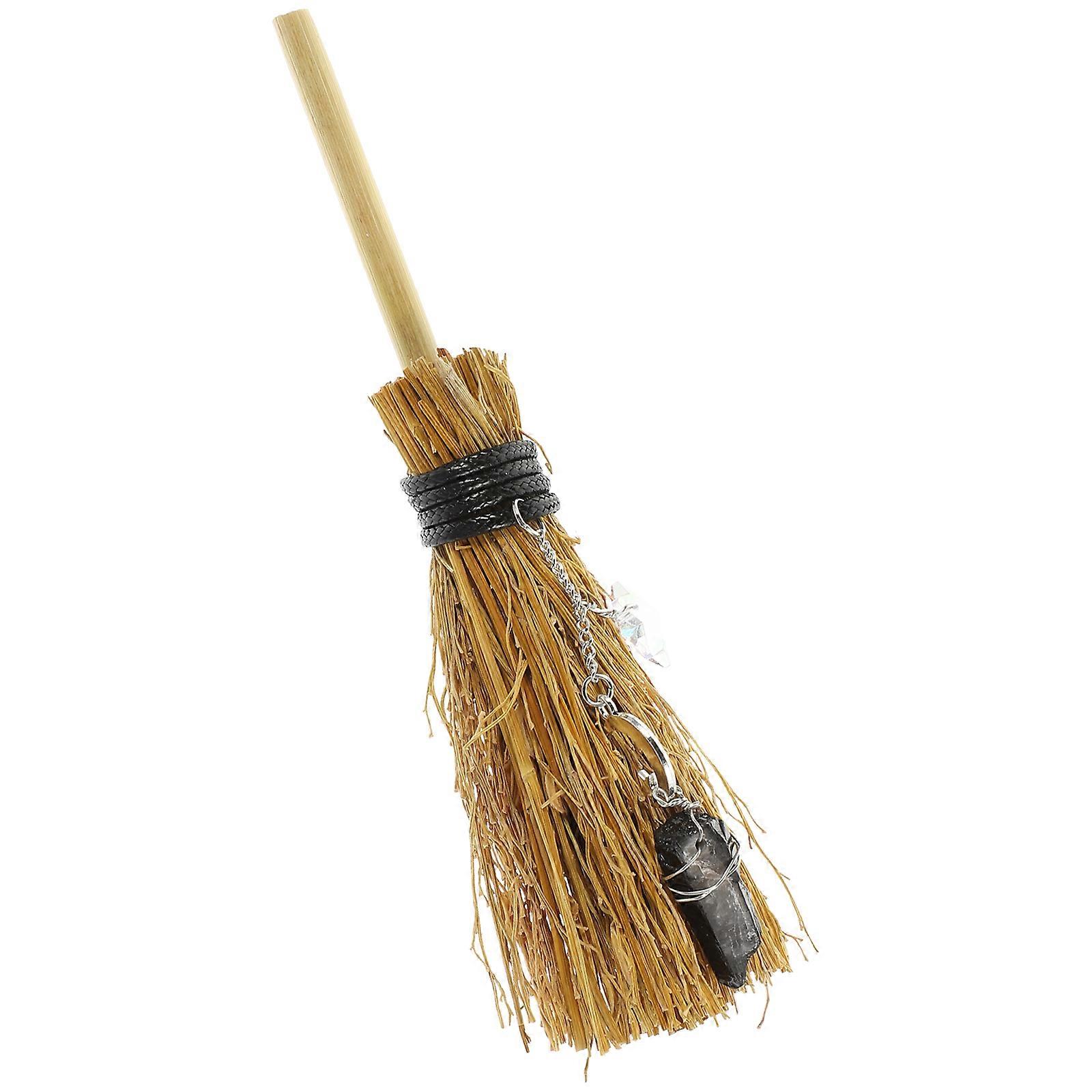 Halloween Broom Charm Pendant Multi Metal with Versatile Use As Car Hanging Prop