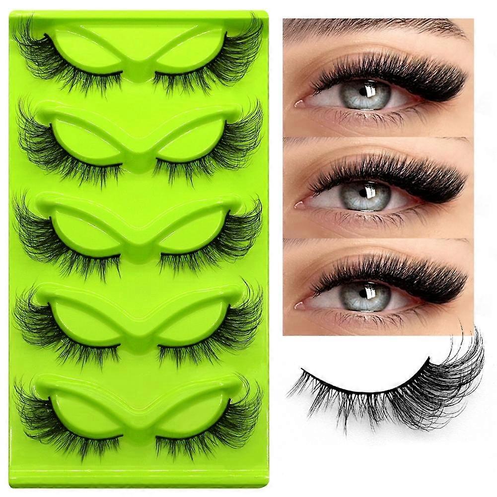 3D False Eyelashes, Natural & Fluffy - Handmade Small Clusters for Reusable Beauty