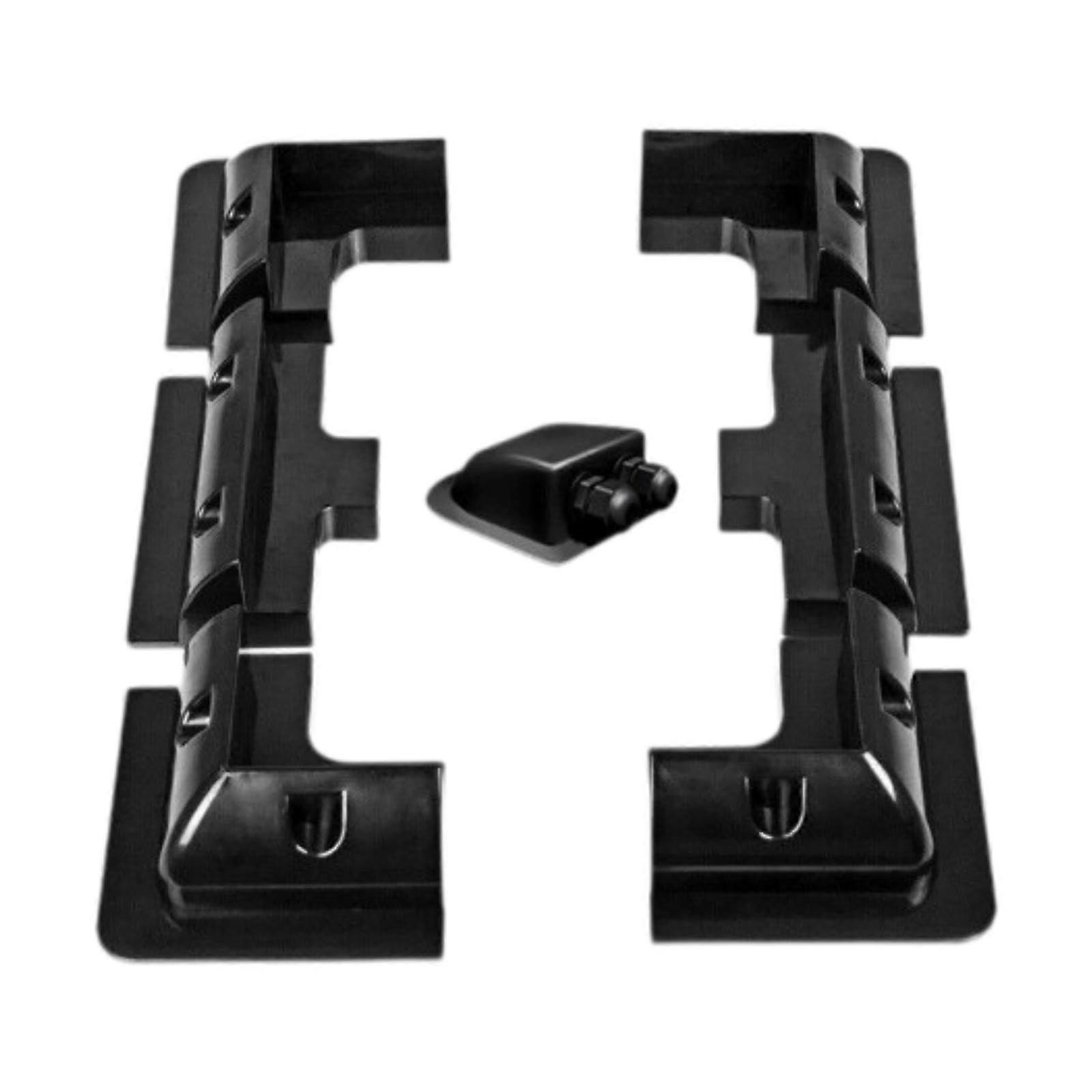 Solar Panel Mounting Brackets for RV Roof - Durable Black Solar Panel Holders for Easy Installation and Compatibility