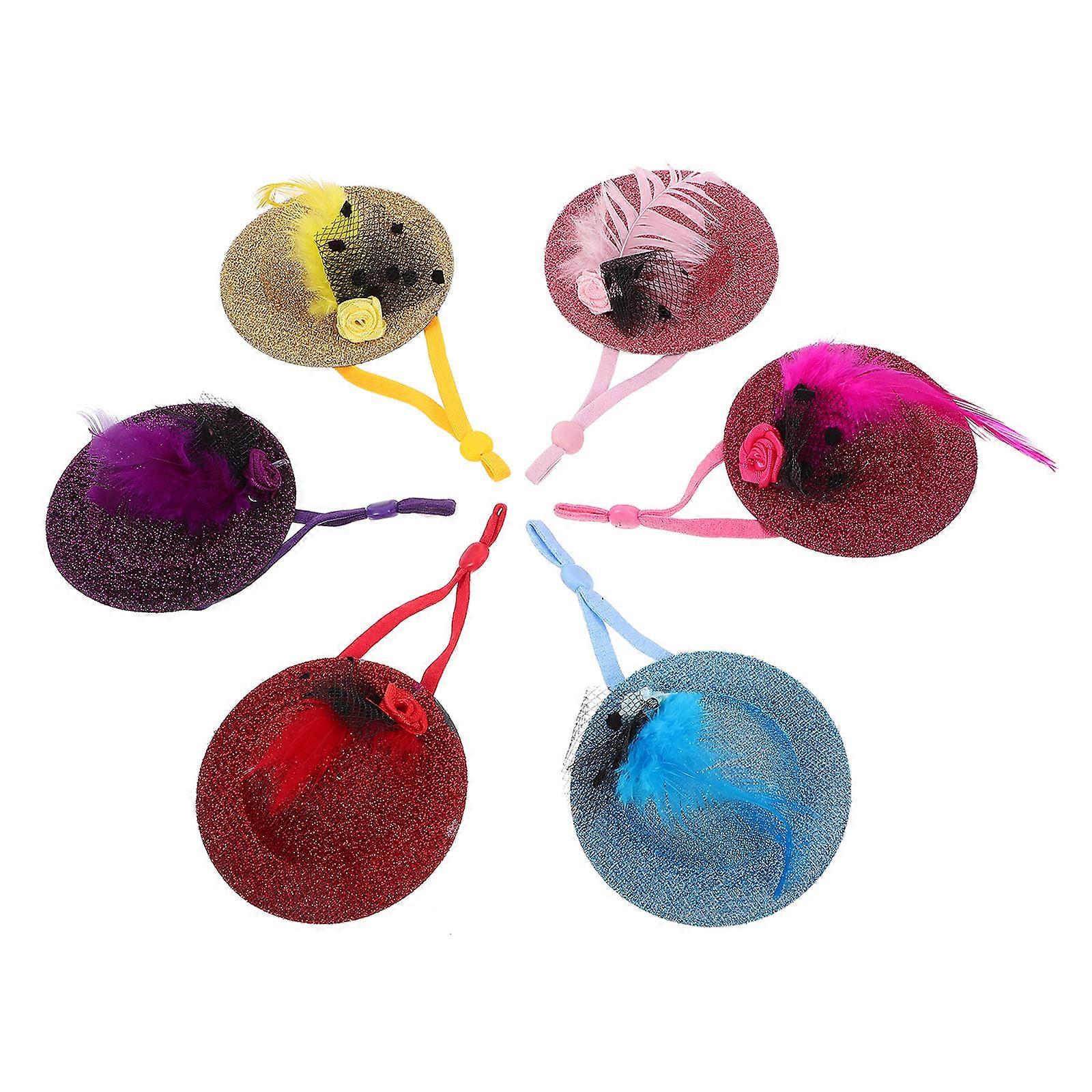 Interessanti cappelli di pollo per riprese e feste 6 pezzi